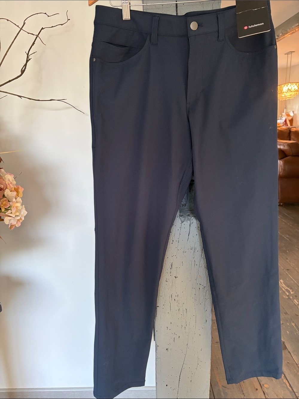 lululemon athletica navy straight leg pants ABC PANTS CLASSIC 33”L
